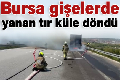 Bursa gişelerde yanan tır küle döndü