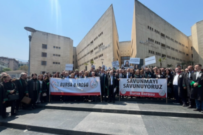Hukuk camiası Bursa'da genç avukat için adalet yürüyüşü düzenlendi