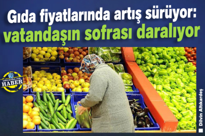 Gıda fiyatlarında artış sürüyor: vatandaşın sofrası daralıyor