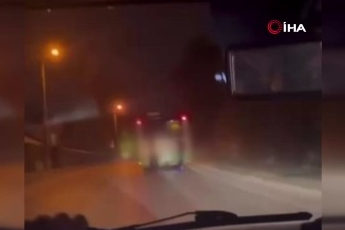 Bursa'da patenli gençlerin tehlikeli yolculuğu