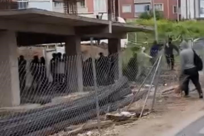 Bursa’da inşaat alanında sopalı kavga: İşçiler birbirine girdi