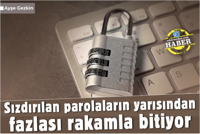 Sızdırılan parolaların yarısından fazlası rakamla bitiyor