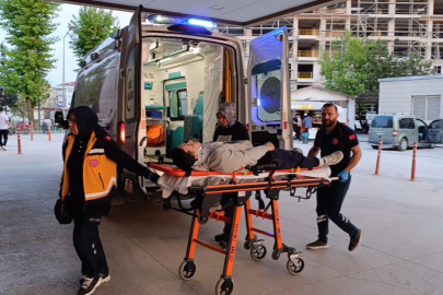 Otomobil ile motosiklet kafa kafaya çarpıştı: 1 yaralı