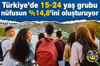 Türkiye’de 15-24 yaş grubu nüfusun %14,8’ini oluşturuyor