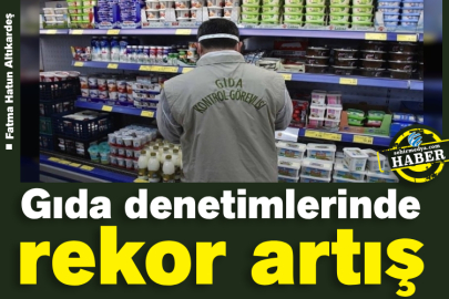 Gıda denetimlerinde rekor artış 