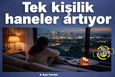 Tek kişilik haneler artıyor