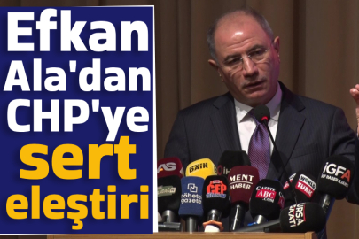 Efkan Ala'dan CHP'ye sert eleştiri