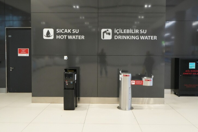 Havalimanlarında ücretsiz içme suyu hizmeti yaygınlaştırılıyor