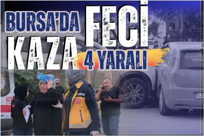 Bursa’da feci kaza: 4 yaralı