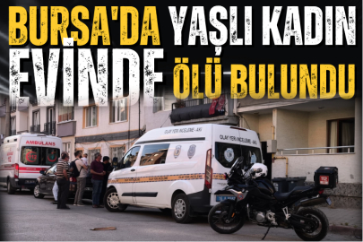 Bursa'da yaşlı kadın evinde ölü bulundu