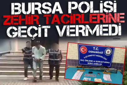Bursa polisi zehir tacirlerine geçit vermedi