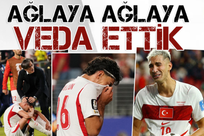 Milli futbolcular gözyaşlarını tutamadı