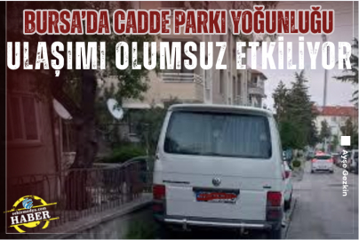 Bursa’da cadde parkı yoğunluğu ulaşımı olumsuz etkiliyor