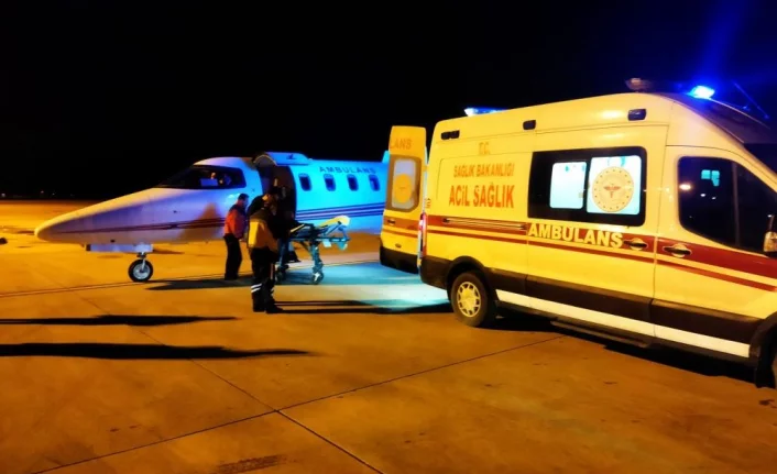 2 günde iki kişi yanık tedavisi için ambulans uçakla Bursa'ya getirildi