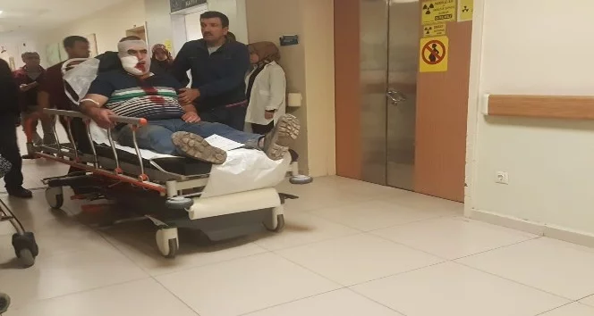 Bursa'da feci kaza! Kopan vincin demiri suratına çarptı