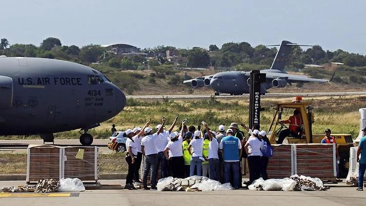 ABD'nin 'yardım uçakları' Venezuela sınırına ulaştı!