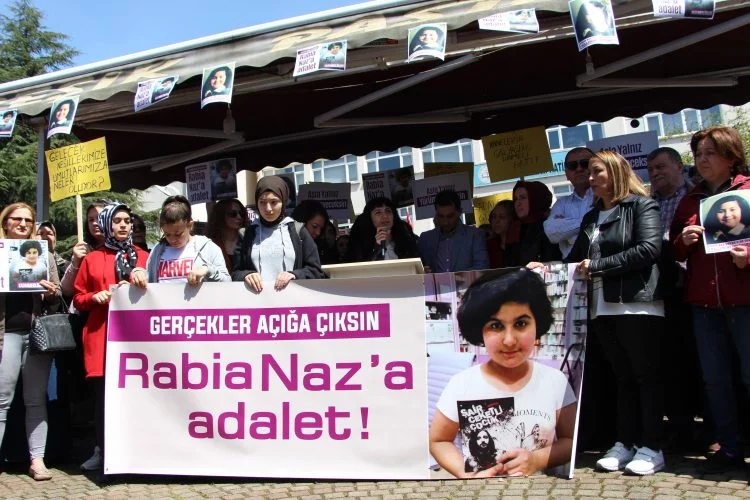 'Rabia Naz için adalet' mitingi
