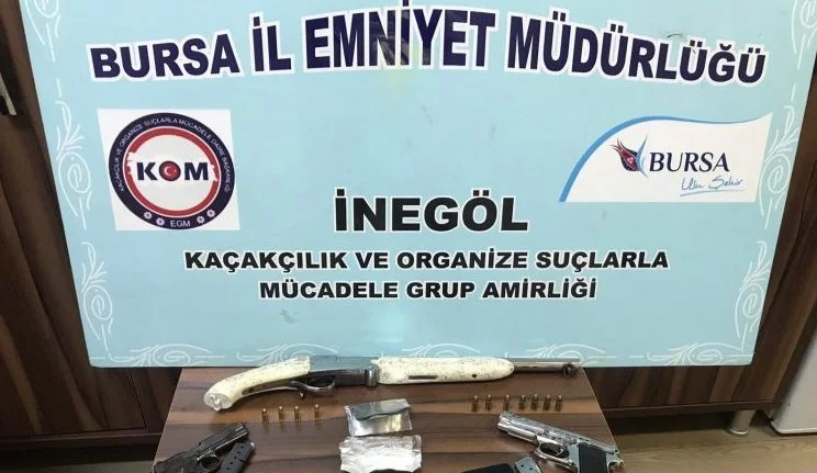 Bursa'da kaçak silah operasyonu!