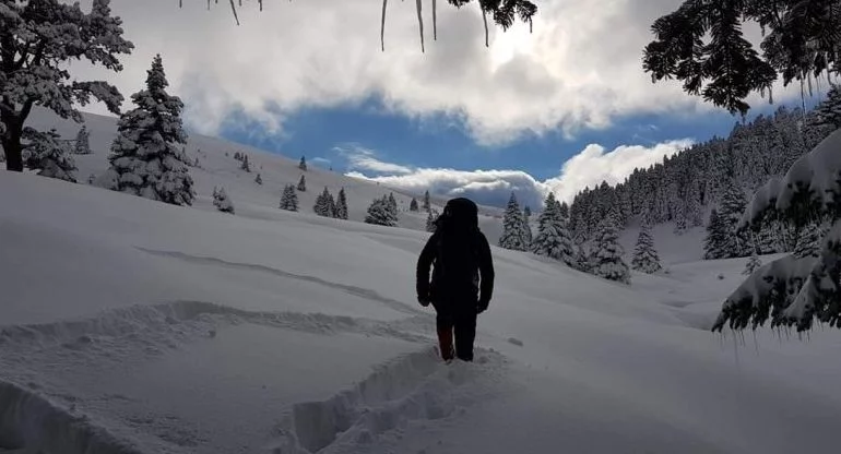 Uludağ'da kar kalınlığı 171 santimetreyi geçti!