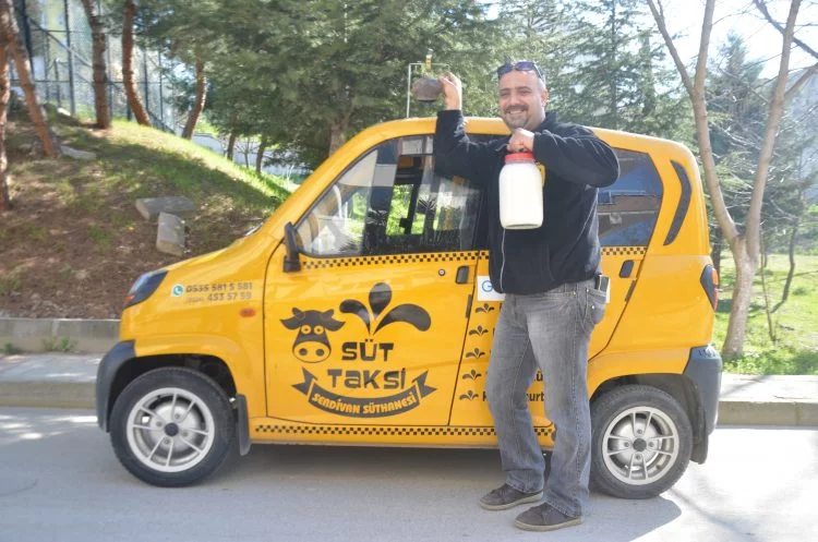 Bursa sokaklarında 'süt taksi'