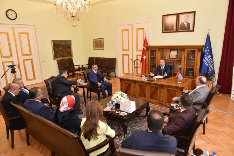 Azeri iş insanlarından Başkan Aktaş'a ziyaret