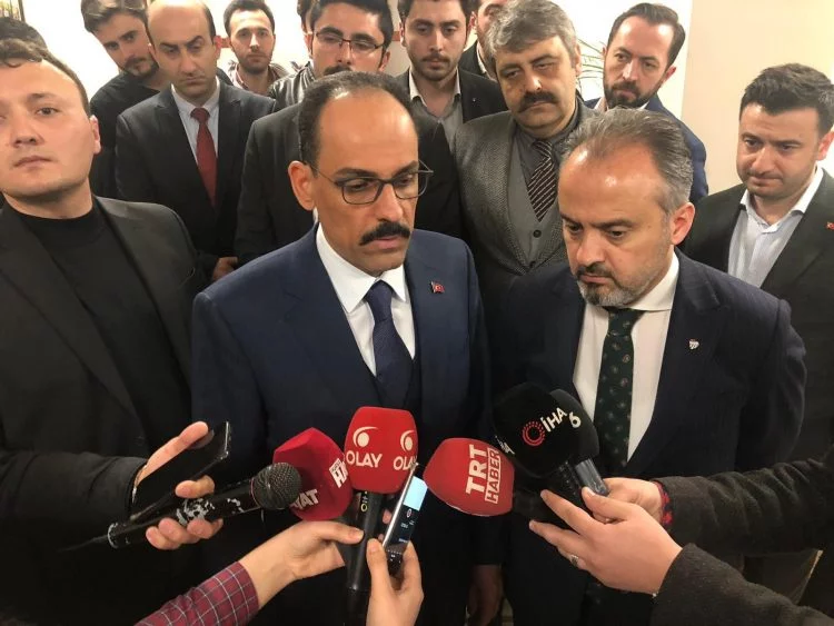 Cumhurbaşkanlığı Sözcüsü İbrahim Kalın Bursa'da! 'Kılıçdaroğlu'nun sözleri teröristleri sevindirdi'
