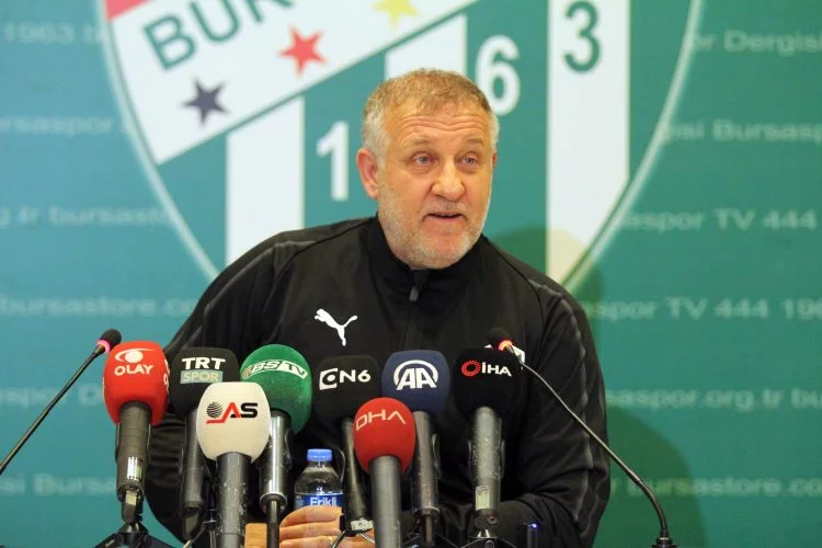 Bursaspor'un yeni teknik direktörü destek istedi