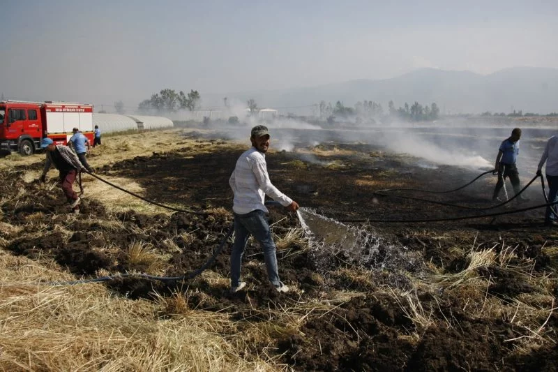 Bursa'da korkutan yangın! 5 dönüm arazi zarar gördü