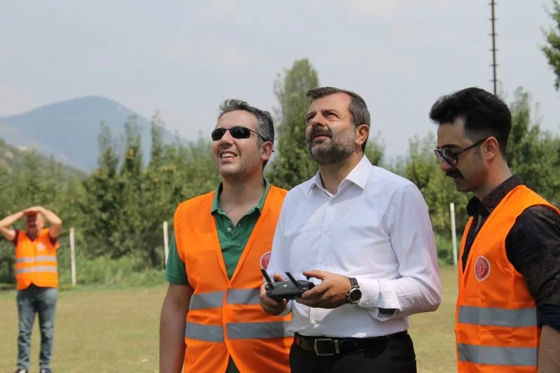 Gürsu'da tarım arazileri drone ile denetlendi