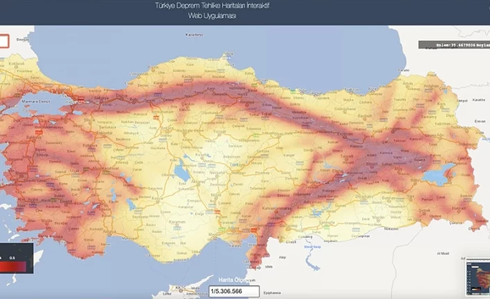 AFAD'dan adrese göre deprem tehlikesinin görülebildiği harita uygulaması