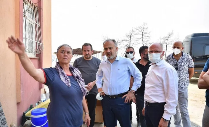 Başkan Davut Gürkan’dan âfet bölgesine destek ziyareti