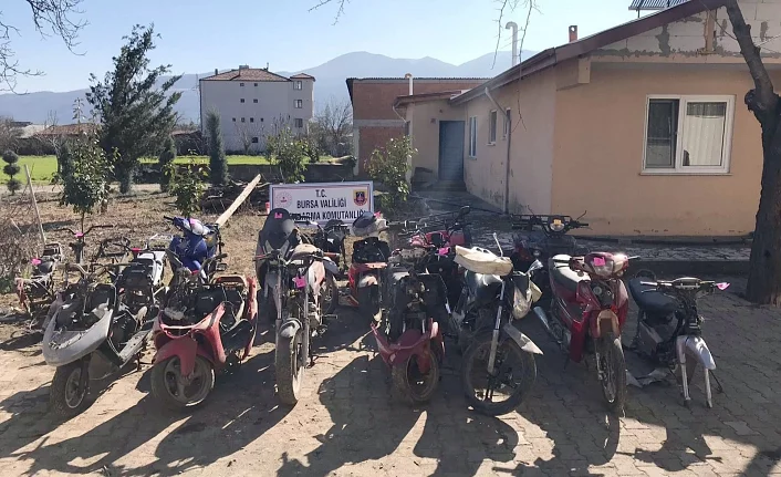 Bursa'da motosiklet hırsızlarına darbe