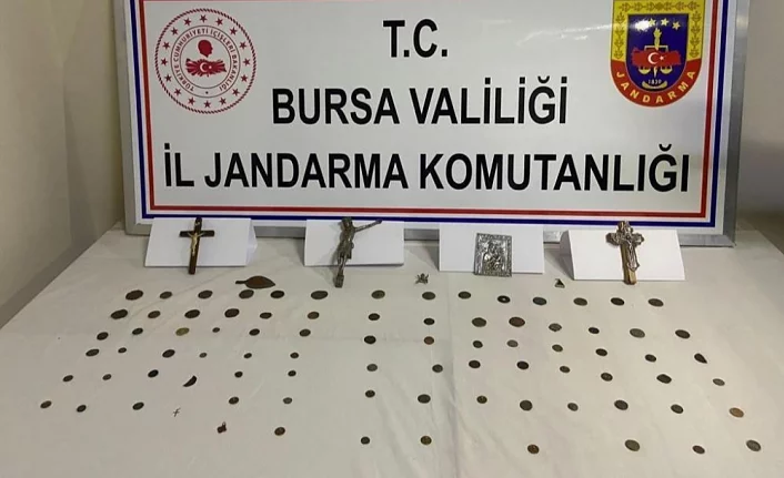Bursa'da tarihi eser kaçakçılarına darbe