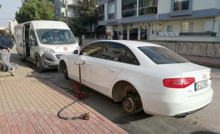 Bursa'da 13 aracın lastiklerini kesen şahıs psikiyatriye sevk edildi