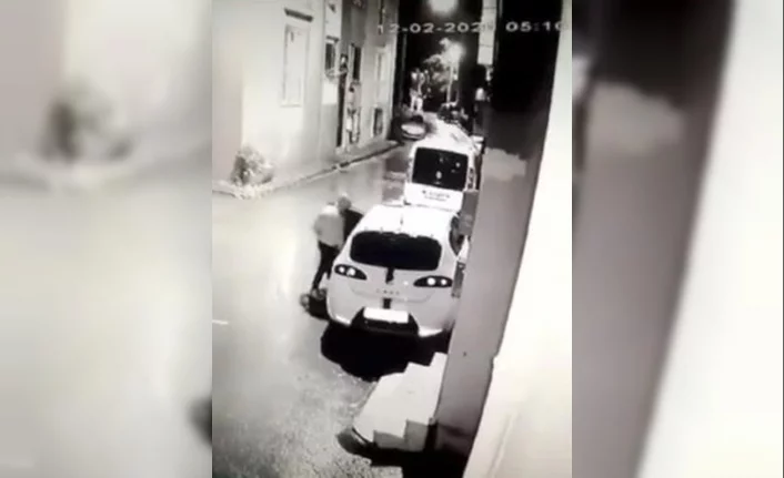 Bursa'da 15 saniyede otomobil hırsızlığı