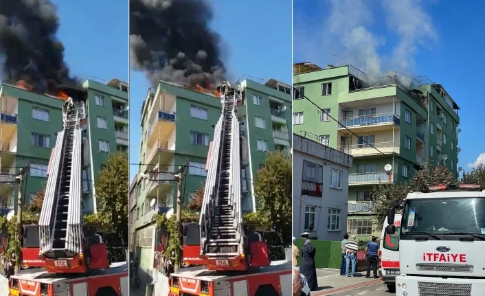 Bursa'da apartman dairesinde çıkan yangın korku dolu anlar yaşattı