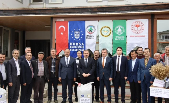 Bursa'da çiftçiye çörek otu tohumu desteği
