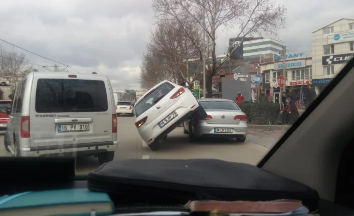 Bursa'da çok ilginç kaza!