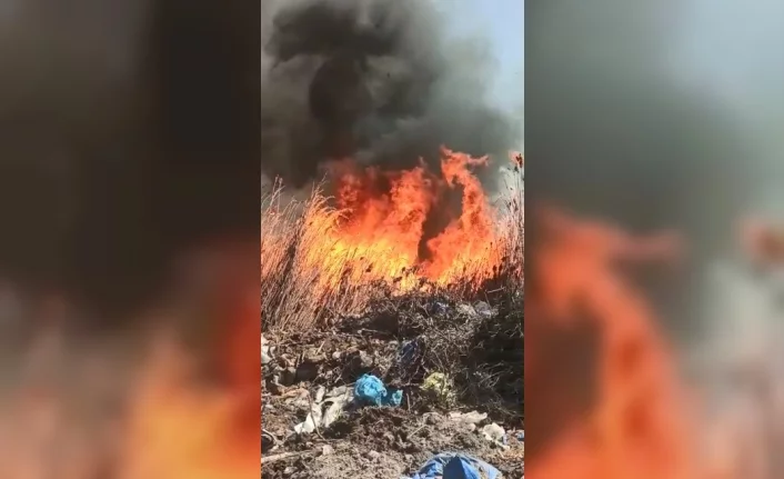 Bursa'da çöplük yangını korkuttu