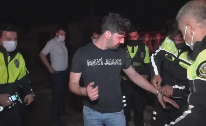 Bursa'da 'Dur' ihtarına uymayan alkollü sürücü dehşet saçtı