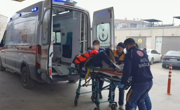 Bursa'da fabrika inşaatından düşen işçi ağır yaralandı