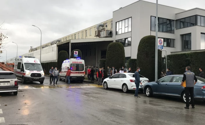 Bursa'da fabrika  yangınında 2 işçi hastanelik oldu