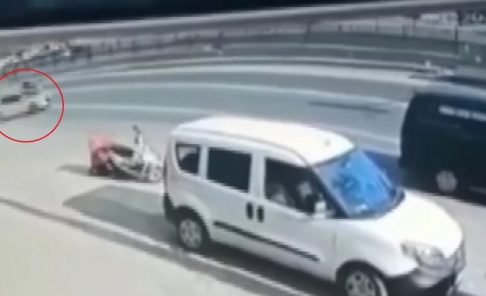 Bursa'da feci kaza güvenlik kamerasında