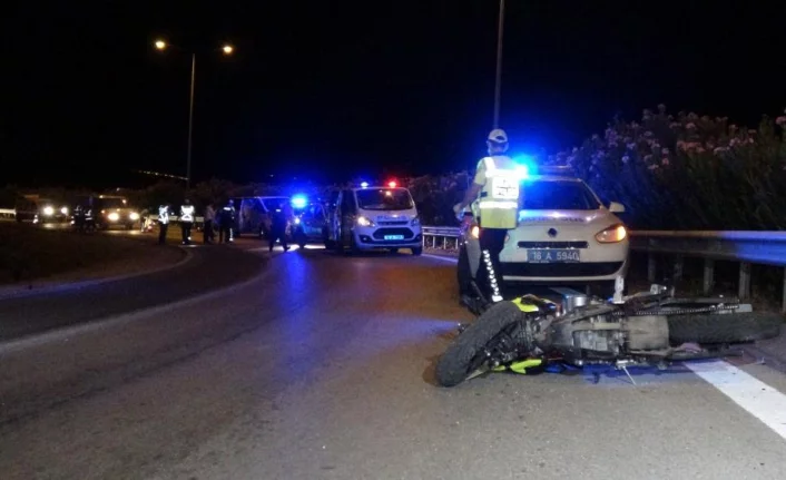 Bursa'da feci motosiklet kazası : 1 ölü