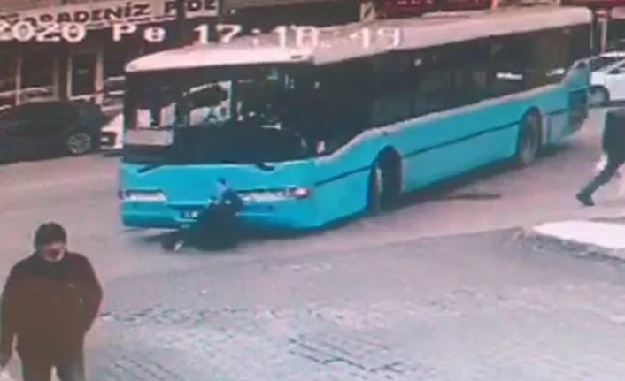 Bursa'da garaja giren otobüs kadını ezdi