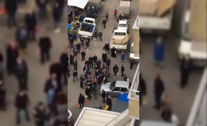 Bursa'da kadınla, adamın yumruklu kavgası
