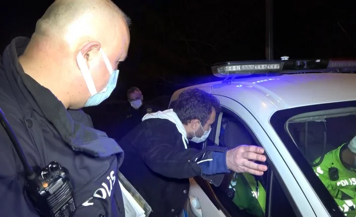 Bursa'da kısıtlamada alkollü yakalandı tavırları ‘Pes’ dedirtti