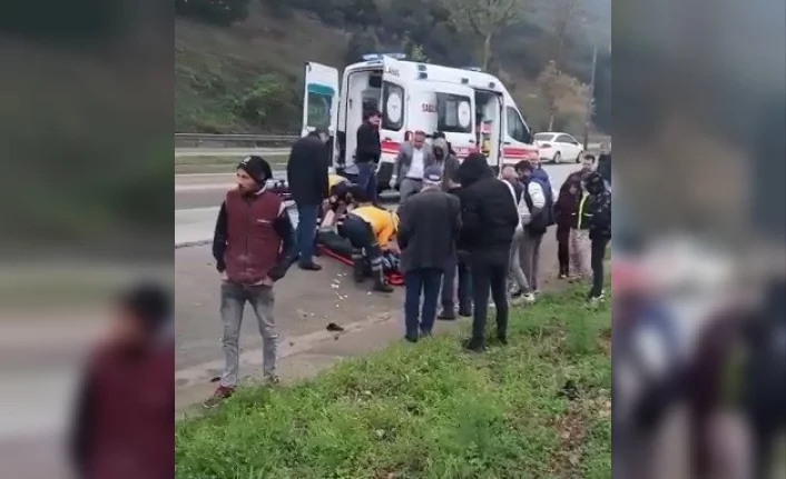Bursa'da kontrolden çıkan otomobil taklalar attı : 1 ölü 1 yaralı