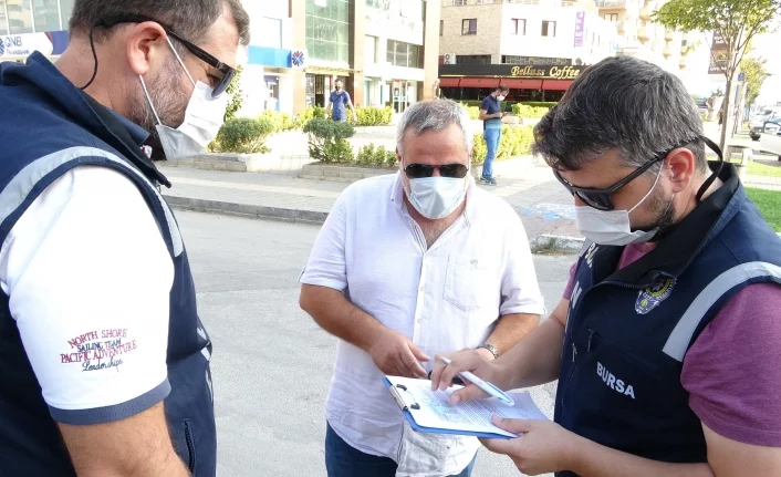 Bursa'da 'kopan maske' de cezadan kurtaramadı!