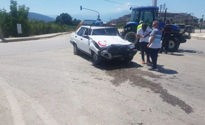 Bursa'da korkutan kaza: 1 yaralı!